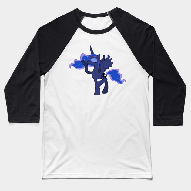 Princess Luna Posing Baseball T-Shirt by Wissle